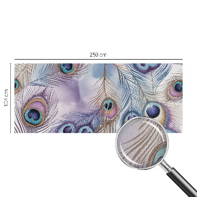 Självhäftande fotovägg Påfågelfjädrar