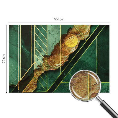 3D fototapet med ett geometriskt motiv som skapar djup och spänning
