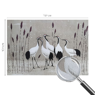 Fototapet barn En flock tranor