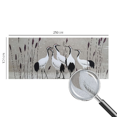 Fototapet barn En flock tranor