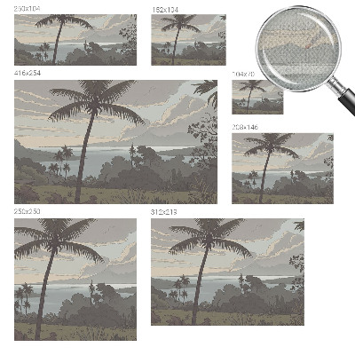 Fototapet för barn Exotiskt landskap