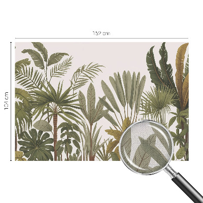 Peel and stick fototapet med motiv av exotiska blad