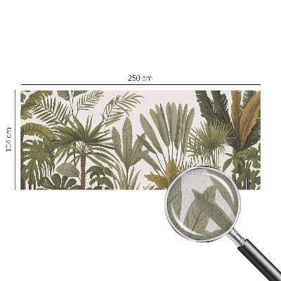 Peel and stick fototapet med motiv av exotiska blad