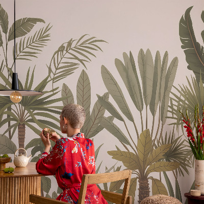 Peel and stick fototapet Exotiska blad