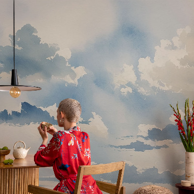 Fototapet barn Himmelska moln