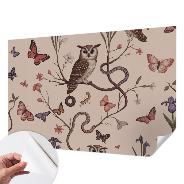 Fototapet för barn Uggla natur