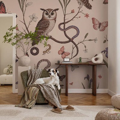 Fototapet för barn Uggla natur