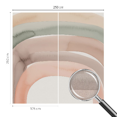 Fototapet barnrum Regnbågsbågar