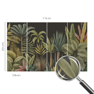 Självhäftande fototapet Tropisk djungel