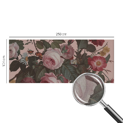 Självhäftande fotovägg med blommigt mönster