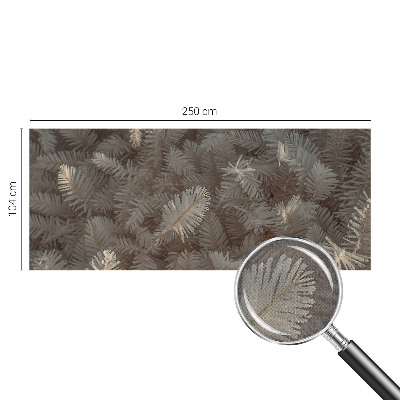 3D fototapet med motiv av frostiga kvistar