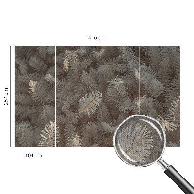 3D fototapet Frostiga kvistar