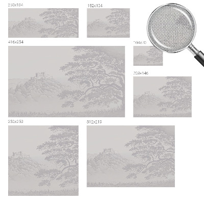 Peel and stick fototapet Slottlandskap