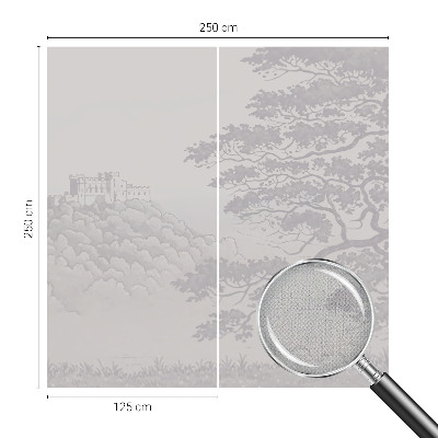 Peel and stick fototapet med motiv av ett slottslandskap