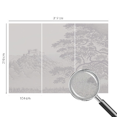 Peel and stick fototapet Slottlandskap