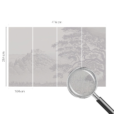 Peel and stick fototapet Slottlandskap