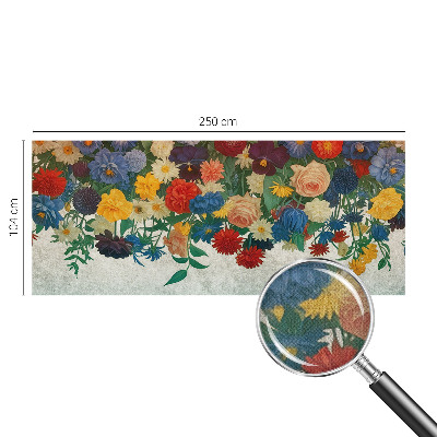 Fototapet barn Färgglada blommor