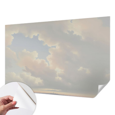 Fototapet barnrum med en pastellfärgad himmel