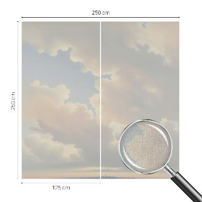 Fototapet barnrum med en pastellfärgad himmel