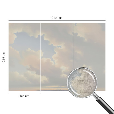 Fototapet barnrum med en pastellfärgad himmel