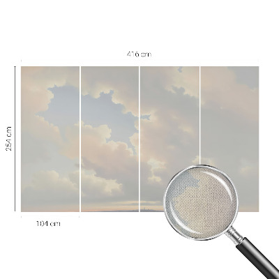 Fototapet barnrum med en pastellfärgad himmel