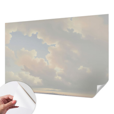 Fototapet barnrum med en pastellfärgad himmel