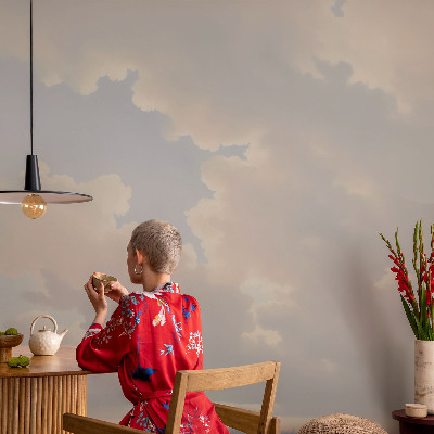 Fototapet barnrum med en pastellfärgad himmel