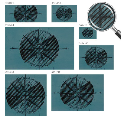 Peel and stick fototapet Marin kompass