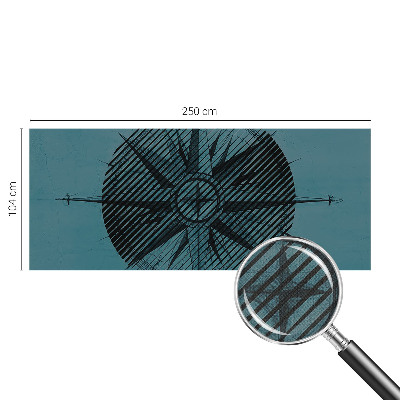 Peel and stick fototapet med motiv av en marin kompass