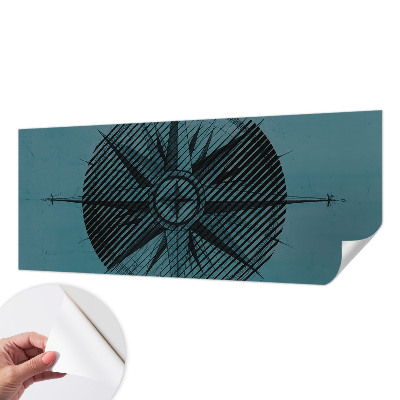 Peel and stick fototapet med motiv av en marin kompass