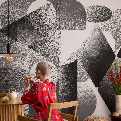Fototapet barn med ett mönster av geometriska former