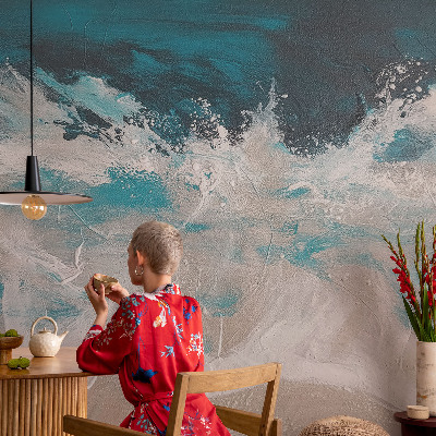Fototapet barnrum Havsvågor