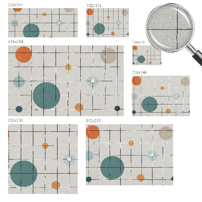 Fototapet för barn Färgade cirklar