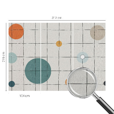 Fototapet för barn Färgade cirklar