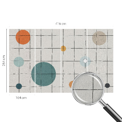 Fototapet för barn Färgade cirklar