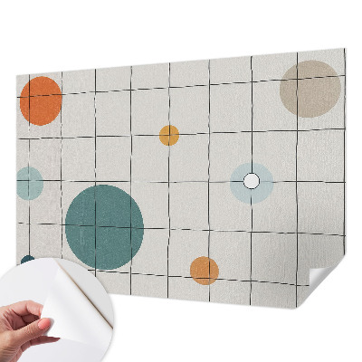 Fototapet för barn Färgade cirklar