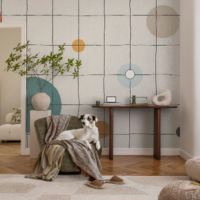 Fototapet för barn Färgade cirklar