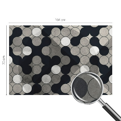 Självhäftande fototapet med geometriska cirklar