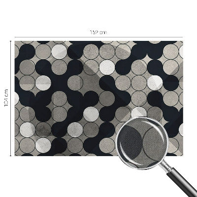 Självhäftande fototapet med geometriska cirklar