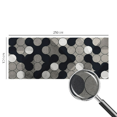 Självhäftande fototapet med geometriska cirklar