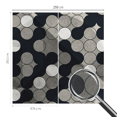 Självhäftande fototapet med geometriska cirklar