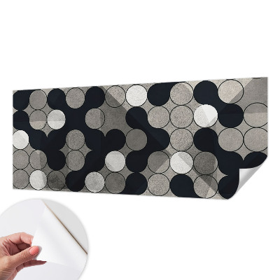 Självhäftande fototapet med geometriska cirklar