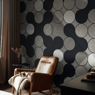 Självhäftande fototapet Geometriska cirklar