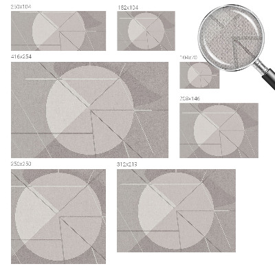 Peel and stick fototapet med abstrakt geometriskt motiv