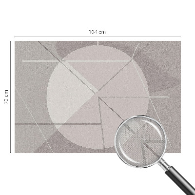 Peel and stick fototapet med abstrakt geometriskt motiv