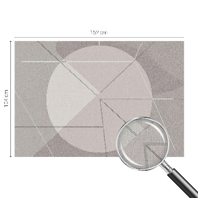 Peel and stick fototapet med abstrakt geometriskt motiv