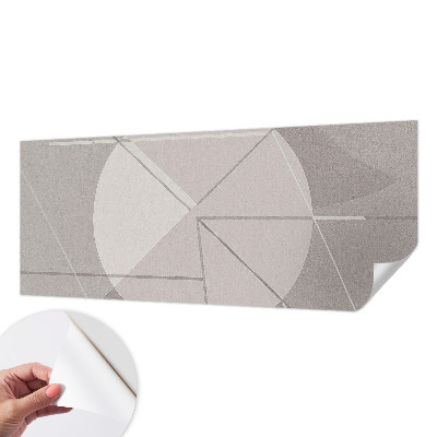 Peel and stick fototapet med abstrakt geometriskt motiv