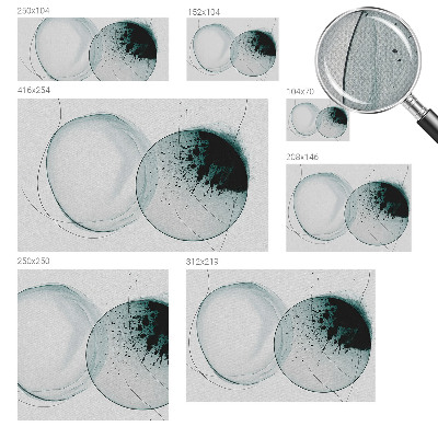 Fototapet för barn Gröna cirklar