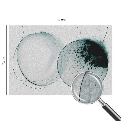 Fototapet för barn Gröna cirklar