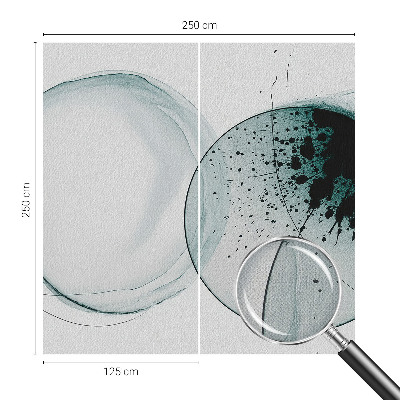 Fototapet för barn Gröna cirklar